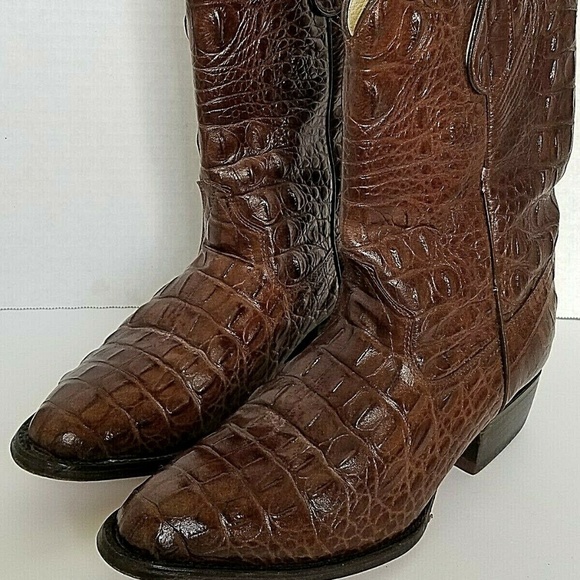 crocodile leather boots